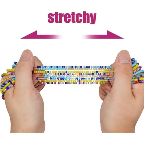 Colorful Beaded Waist Chains for Women Summer Beach Body Jewelry - Picture 5 of 6